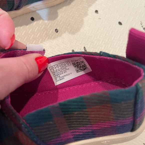 🌸clearance TOMS Girl's Alpargata‎ Loafer Flat 8T - Picture 8 of 8